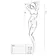 Erotické šaty - Passion Minišaty BS096 bílé - BS096white