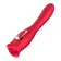 Vibrátory na klitoris - BASIC X Mouth vibrátor a stimulátor klitorisu 2v1 červený - BSC00463