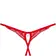 Erotická tanga - Obsessive Chilisa tanga - červená - D-237188 - M/L