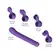 Multifunkční vibrátory - Magic Stick rabbit vibrátor - Purple - ecMAGICSTICK-S1