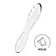 Oboustranná dilda, dvojitá - Satisfyer Dazzling Crystal 1 oboustranné skleněné dildo - transparentní - sat4045658