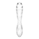 Oboustranná dilda, dvojitá - Satisfyer Dazzling Crystal 1 oboustranné skleněné dildo - transparentní - sat4045658