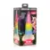 Dilda s přísavkou - XR Brands dildo UniGlow - Glow-in-the-Dark Rainbow - shmAH310