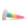 Dilda s přísavkou - XR Brands dildo UniGlow - Glow-in-the-Dark Rainbow - shmAH310