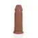 Dilda a vibrátory XXL - RealRock Extra Thick dildo 20,3 cm - tmavší tělová - REA172TAN