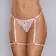 Erotická tanga - Allure - Say it with Garters tanga - růžová - shmA1147P-OS