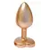 Anální šperky - Gleaming Love Pearl gold anální kolík S - dc22199