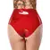Kalhotky s dildem - LateX Latexové kalhotky s dildem - červené - 29503243041 - L