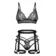 Erotické kalhotky - Obsessive Blomentis 3dílný set - černý - 22154461121 - M/L