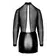 Erotické šaty - NOIR minišaty s průhledným topem - černé - 27190611041 - L