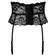 Erotické podvazky - Cottelli Lingerie Krajkový podvazkový pás - černý - 23403481041 - L