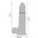 Dilda s přísavkou - ToyJoy Get Real Silicone Foreskin Dildo 23 cm - s11205