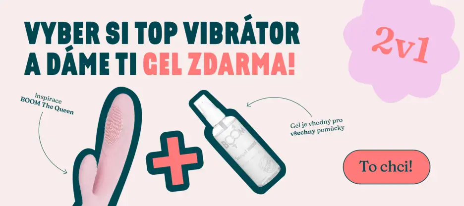 VYBER SI TOP VIBRÁTOR A DÁME TI GEL ZDARMA!